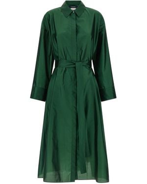 Max Mara Polyester Midi Dress - Green