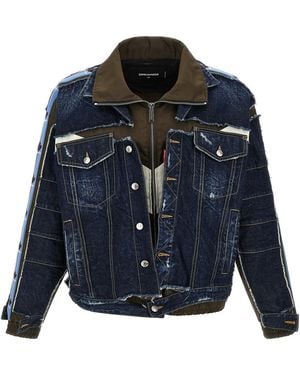 DSquared² Multilayer Denim Jacket - Blue