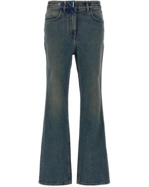 Givenchy Chain Jeans With Logo - Blue