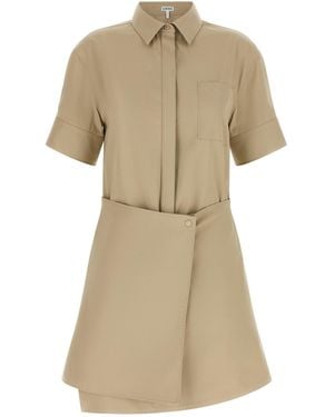 Loewe Wrap Dress - Natural