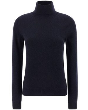 Balenciaga 'standard Turtleneck' Turtleneck Sweater - Blue