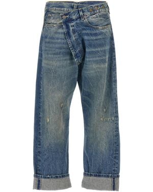 R13 'cross Over' Jeans - Blue