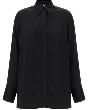 TOTEME Hemdbluse Mit Verdeckter Knopfleiste - Schwarz