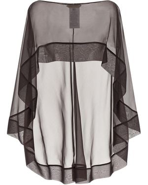 Alberta Ferretti Chiffon Scarf - Grey