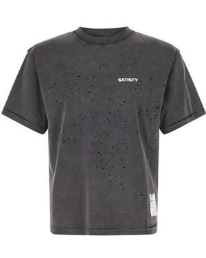 Satisfy T-Shirt Con Dettagli Traforati - Nero
