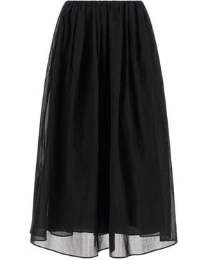 Brunello Cucinelli Organza Skirt - Black