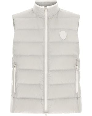Brunello Cucinelli Weste Mit Heraldischem Aufnäher - Weiß