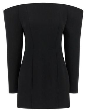 Stella McCartney Abito Off The Shoulder - Nero