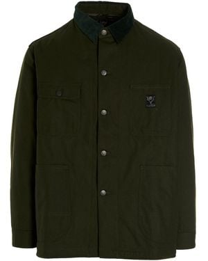 South2 West8 Giacca 'Coverall' Cotton Oxford - Verde