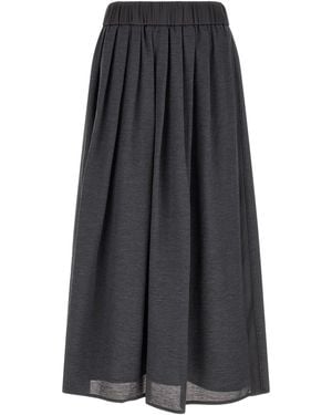 Peserico Skirt With Elastic - Grey