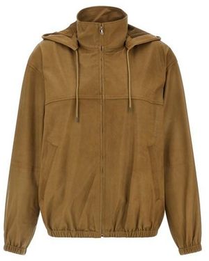 AURALEE Giacca Pelle Ultrasottile - Marrone