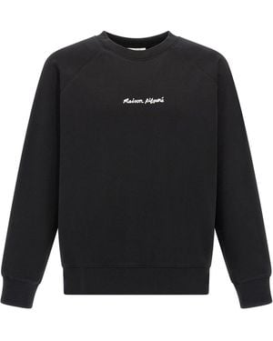 Maison Kitsuné Felpa Ricamo Logo - Nero