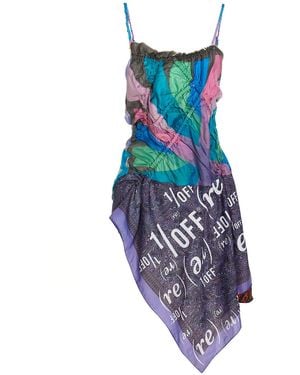 1/OFF 'slip Scarf' Dress - Blue