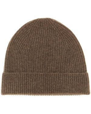 Ballantyne Cashmere Beanie - Brown