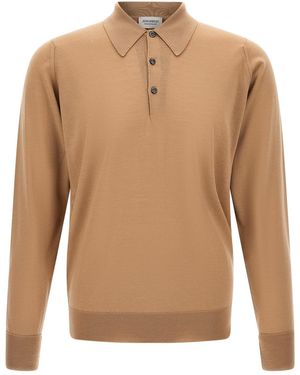 John Smedley 'Dorset' Polo Shirt - Natural