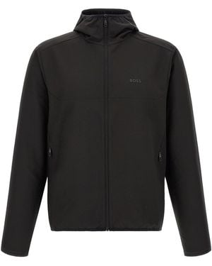 BOSS Giacca Con Cappuccio 'Litewear' - Nero