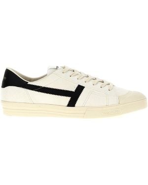 Tom Ford Sneaker Aus Wildleder - Weiß