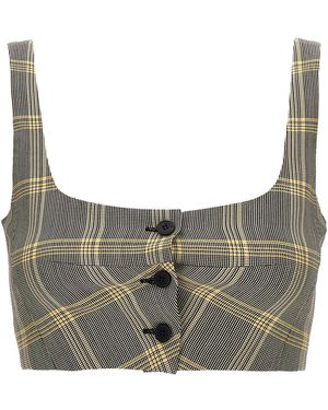 Marni Top Cropped Check - Grey