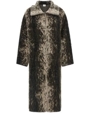 Nude Wool And Alpaca Coat - Black