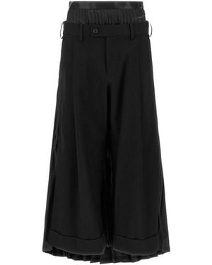 Junya Watanabe Pantalone Ibrido - Nero