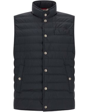 Brunello Cucinelli Techno Fabric Vest - Black