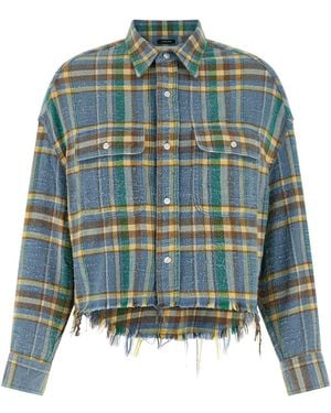 R13 Fringed Shirt - Green
