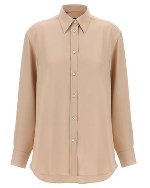 Brioni Camicia Cady Seta - Neutro