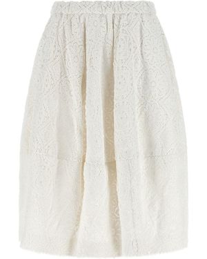 Comme des Garçons Macramé Skirt - White