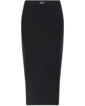 Off-White c/o Virgil Abloh Logo Skirt - Black