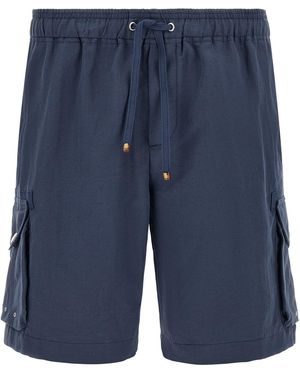 Brunello Cucinelli Cargo Bermuda Shorts - Blue