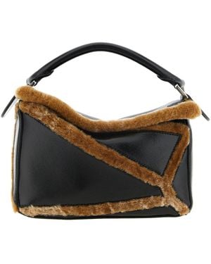 Loewe Borsa A Spalla 'Puzzle Aviator' Piccola - Nero