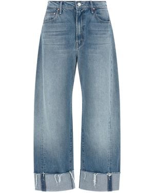 Mother 'the Half-pipe Ankle Cuff Fray' Jeans - Blue