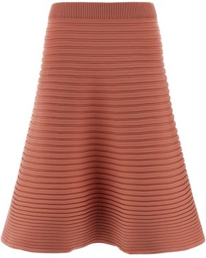 Pleats Please Issey Miyake 'bounce Knit' Skirt - Red