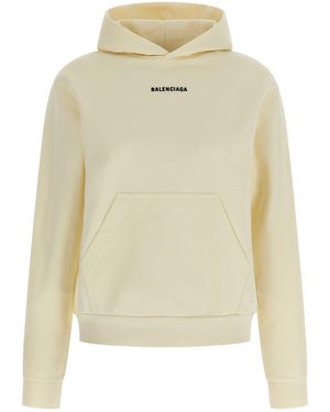 Balenciaga ' Back' Hoodie - Natural