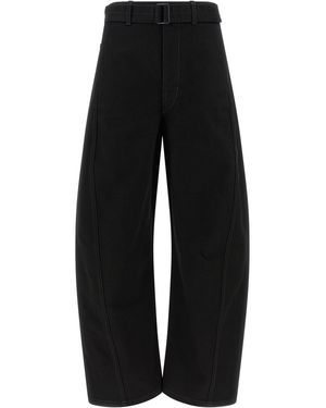 Lemaire 'twisted Belted' Jeans - Black