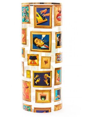 Seletti 'Toiletpaper Frames' Vase - Mettallic