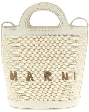 Marni 'tropicalia' Small Bucket Bag - Natural