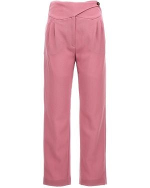 Blazé Milano 'cool & Easy' Trousers - Red