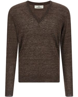 Rivvia Projects Pullover Aus Leinen Und Seide - Braun