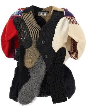 Junya Watanabe Cardigan Patchwork - Nero