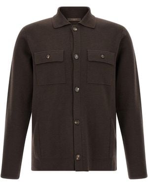 Zanone Saharan Cardigan - Black