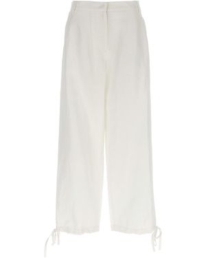 MSGM Carrot Trousers - White