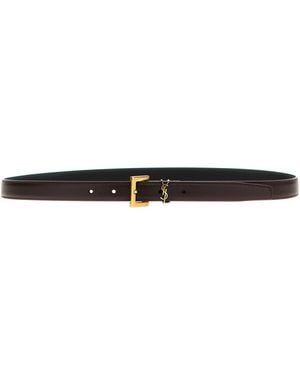 Saint Laurent 'cassandre' Belt - Black