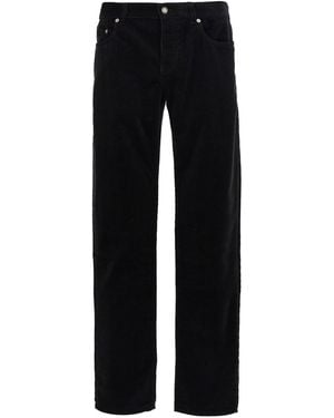 Saint Laurent Corduroy Slim Trousers - Black