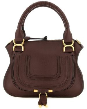 Chloé Borsa A Mano 'Marcie' Piccola - Marrone