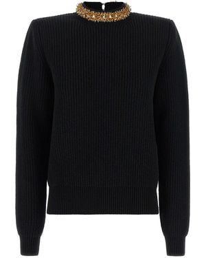 Balmain Maglione Perline 'Rocaille' - Nero