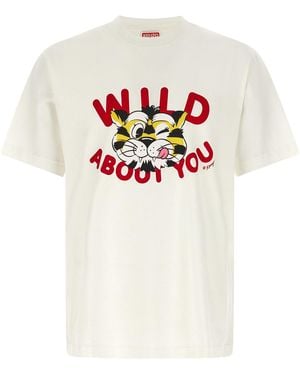 KENZO 'wild Tiger' T-shirt - White