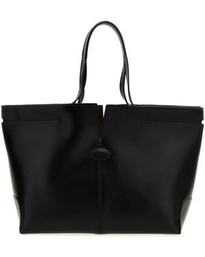 Tod's ' Di Bag Folio' Shopping Bag - Black