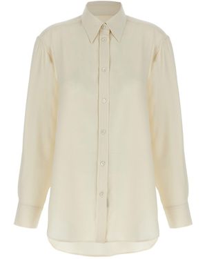 Brioni Cady Silk Shirt - White
