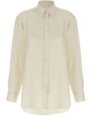 Brioni Cady Silk Shirt - White